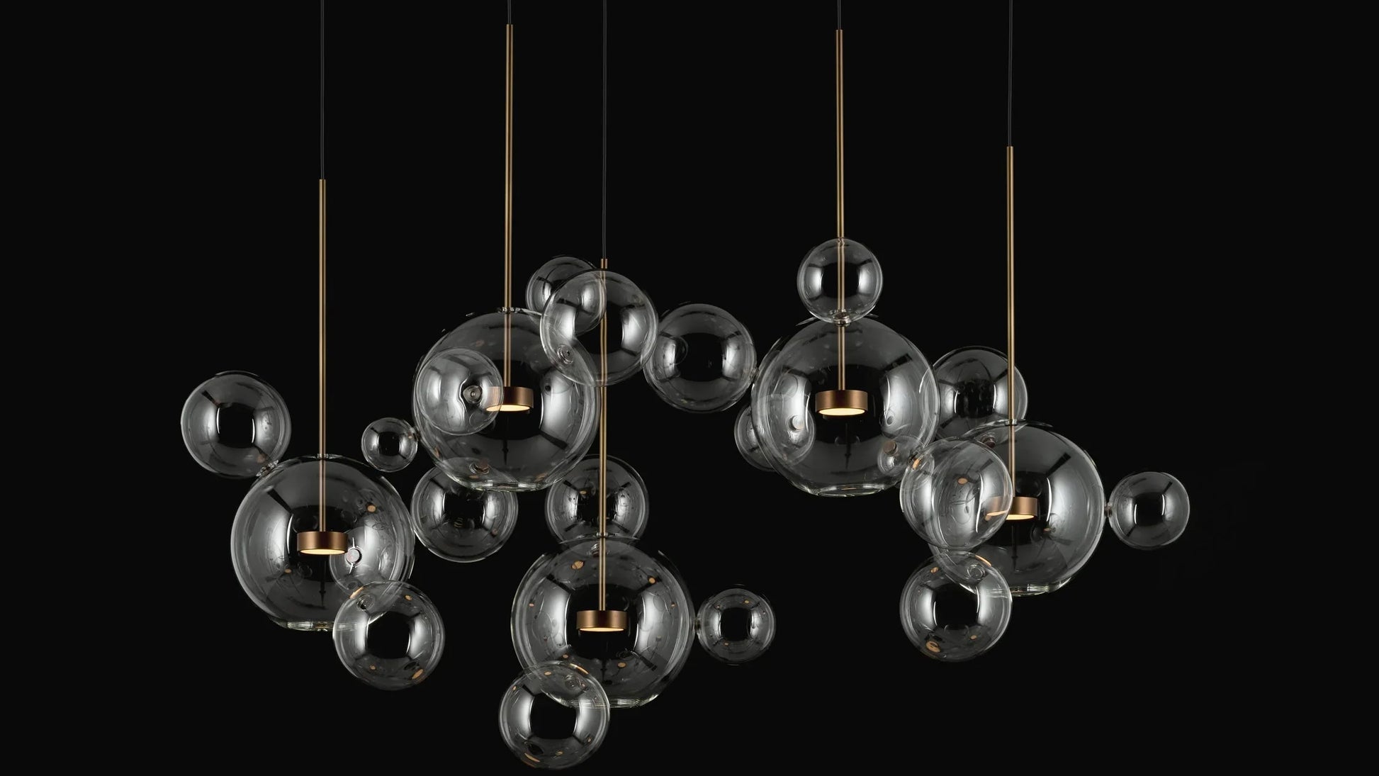 Giopato & Coombes - Bolle Clear ZigZag Serie - Hängeleuchten - Sarto Group
