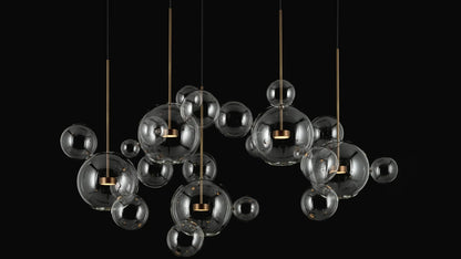 Giopato & Coombes - Bolle Clear ZigZag Serie - Hängeleuchten - Sarto Group