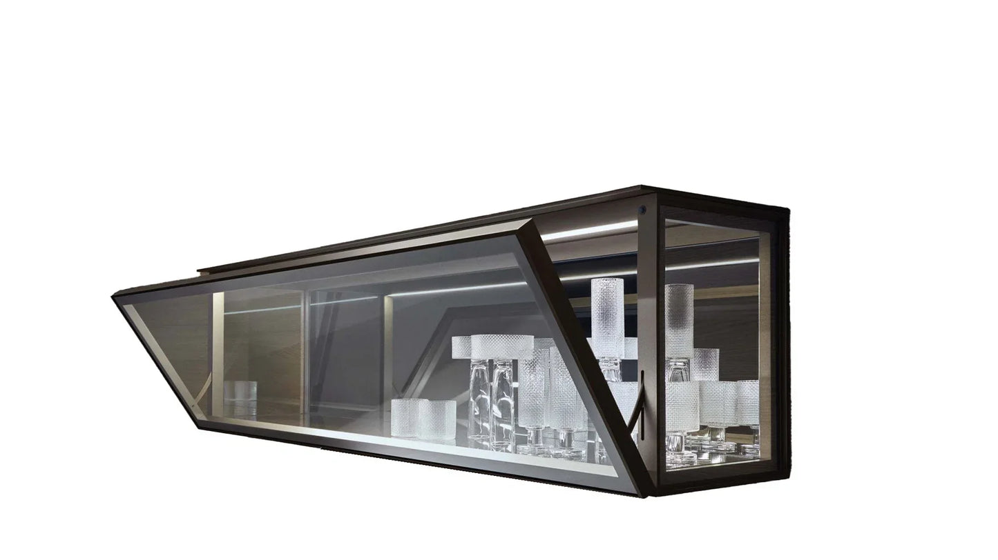 Rimadesio - ALAMBRA Hängevitrine mit LED Beleuchtung - sarto Tailored Interiors Group