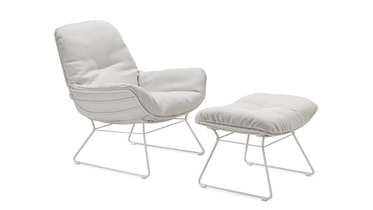 Freifrau - Leyasol Outdoor Loungesessel + Hocker - sarto Tailored Interiors Group