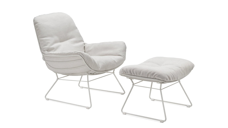 Freifrau - Leyasol Outdoor Loungesessel + Hocker - sarto Tailored Interiors Group