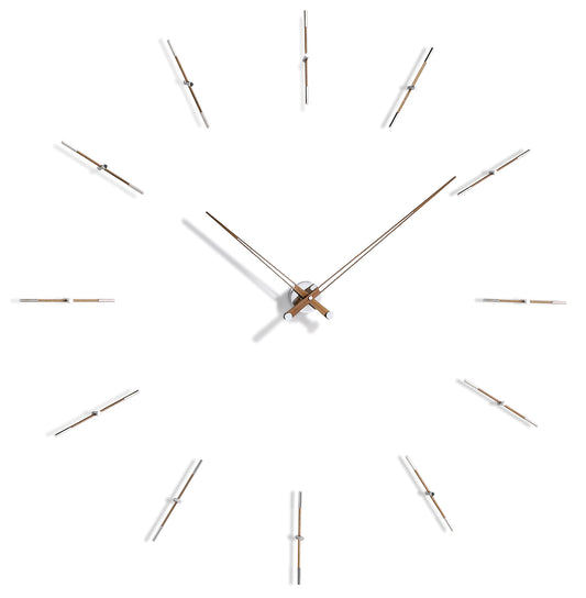 Nomon - Nomon Merlin Wanduhr | Nussbaum-Chrom - sarto Tailored Interiors