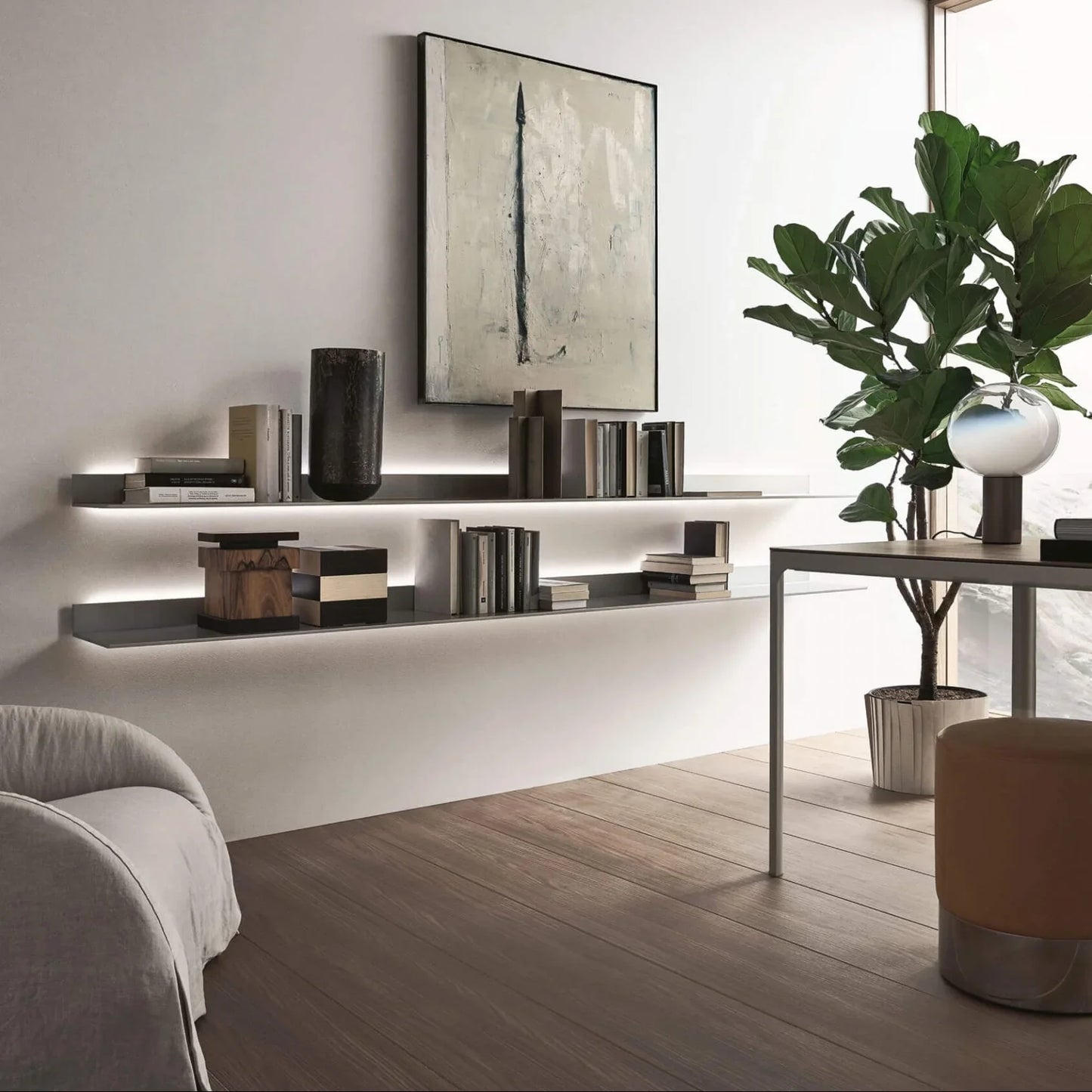 Rimadesio - EOS Wandregal mit LED Beleuchtung - sarto Tailored Interiors Group