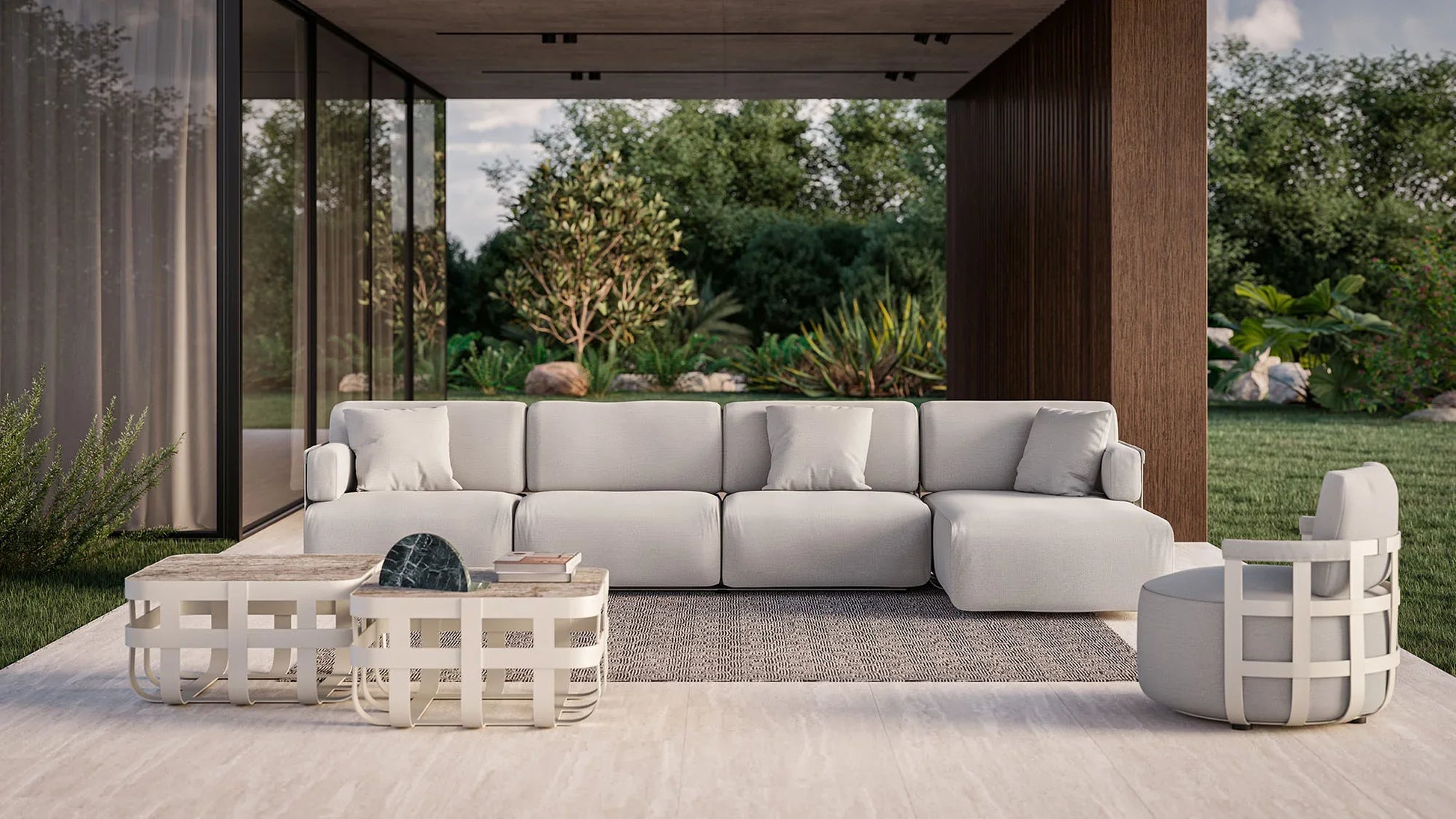 Rugiano - Dafne Outdoor Chaise Longue - Chaiselonguen - Sarto Group