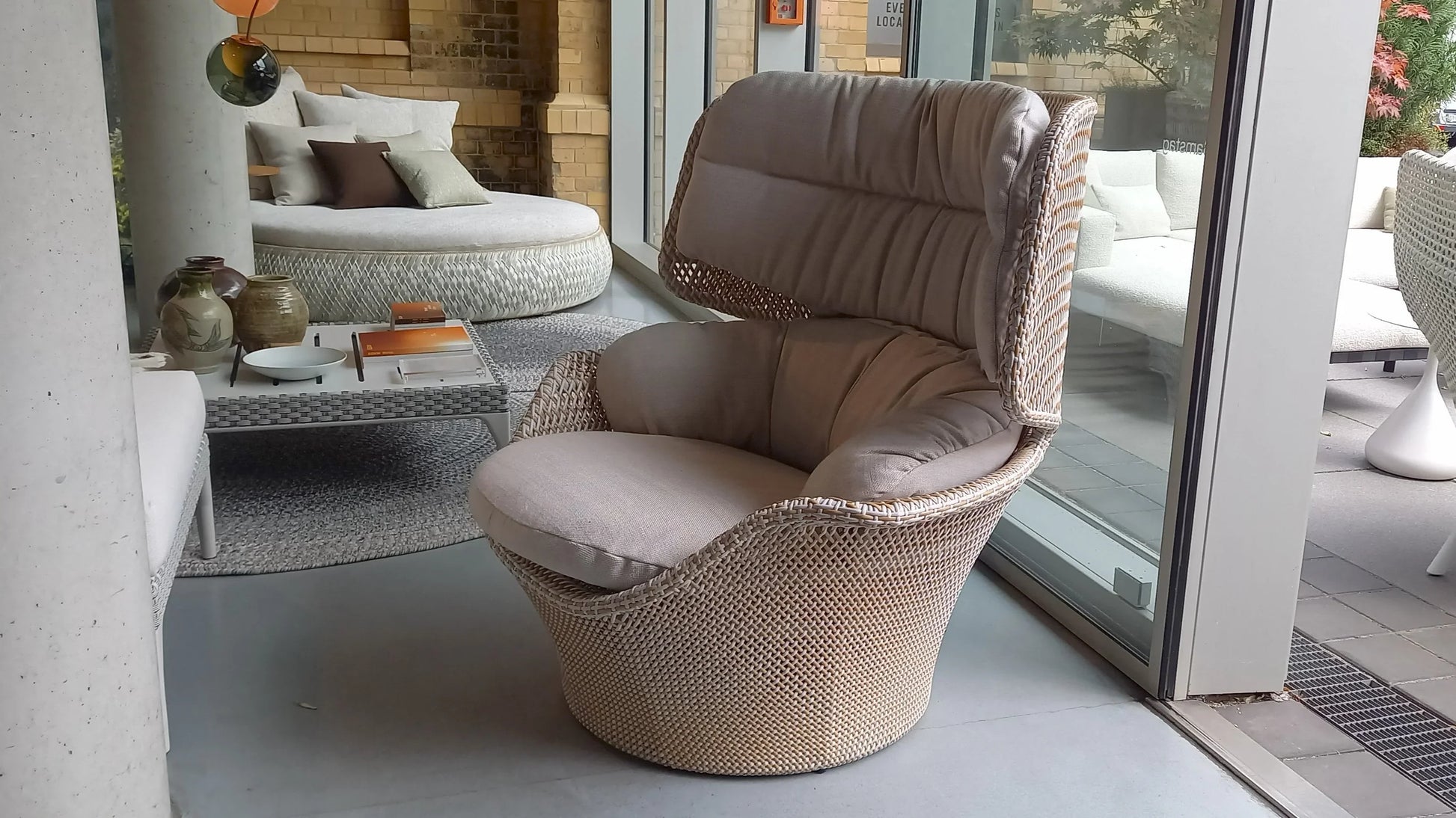 Dedon - Dedon Seashell Grand Sessel Hochlehner - Gartenstühle - Sarto Group
