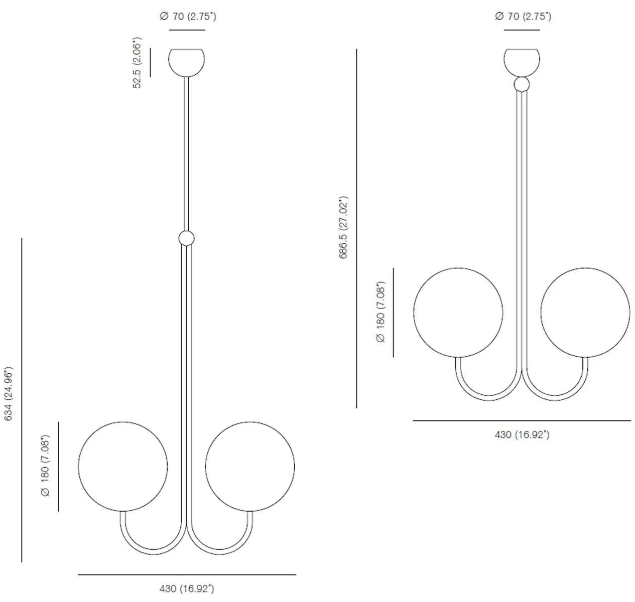 Michael Anastassiades - Michael Anastassiades Double Angle Hängeleuchte - Hängeleuchten - Sarto Group