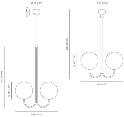 Michael Anastassiades - Michael Anastassiades Double Angle Hängeleuchte - Hängeleuchten - Sarto Group