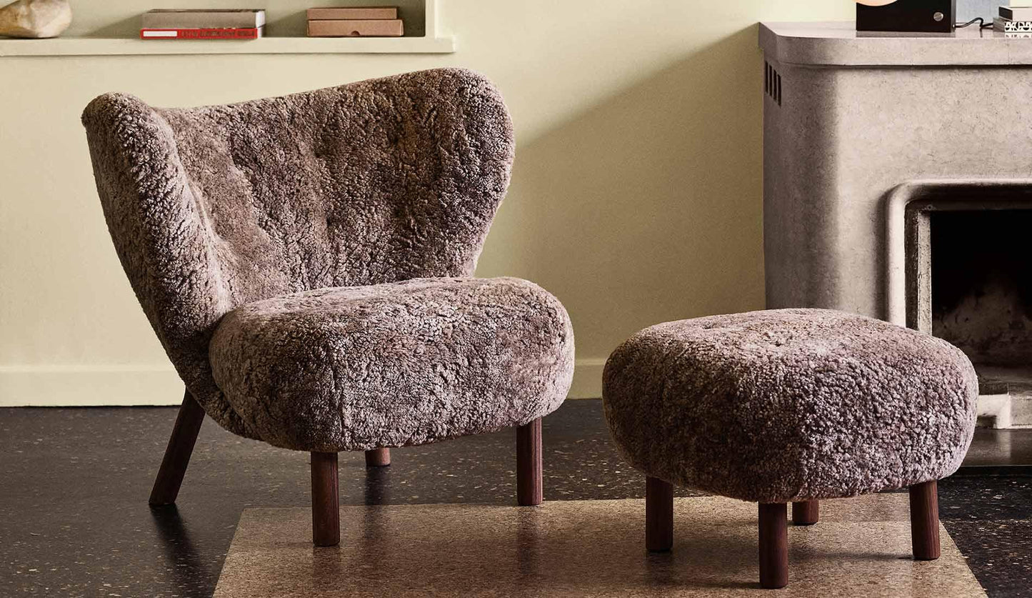 &Tradition - &tradition Little Petra VB1 Lounge Sessel | Schaffell - Sessel - Sarto Group