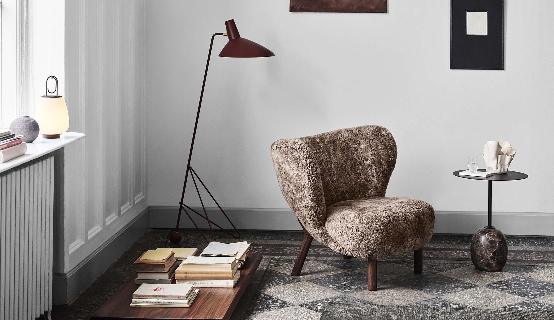 &Tradition - &tradition Little Petra VB1 Lounge Sessel | Schaffell - Sessel - Sarto Group