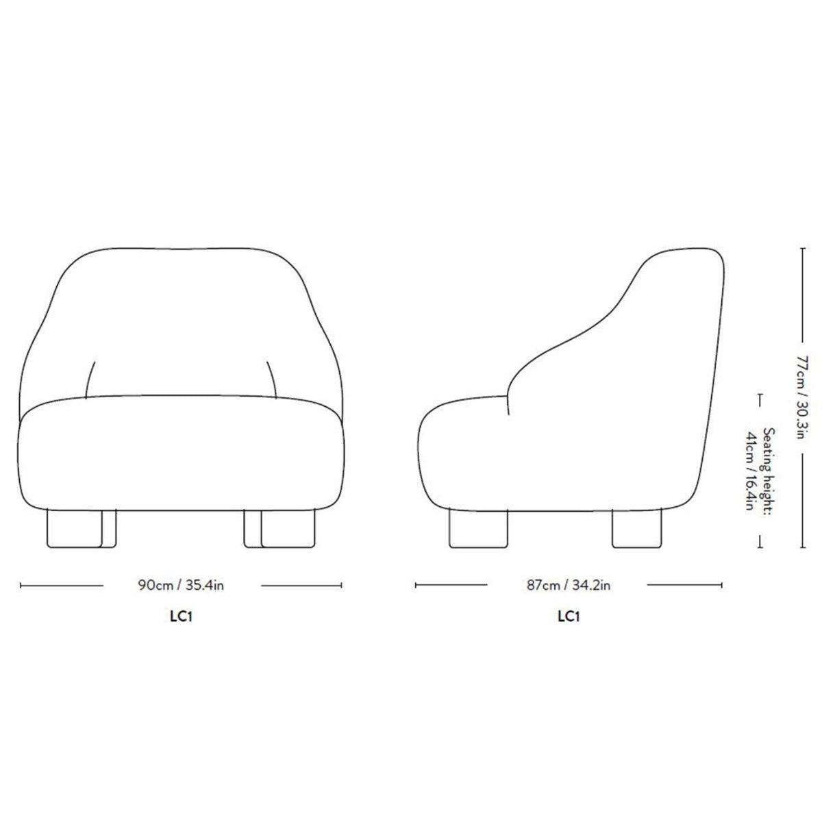 &Tradition - &tradition Margas LC1 Loungesessel - Sessel - Sarto Group