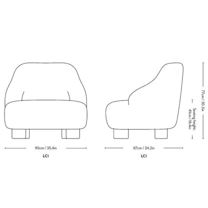 &Tradition - &tradition Margas LC1 Loungesessel - Sessel - Sarto Group