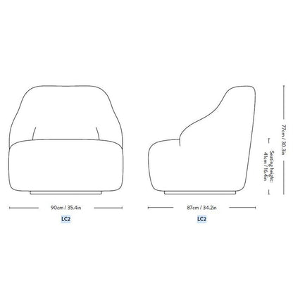 &Tradition - &tradition Margas LC2 Loungesessel - Sessel - Sarto Group