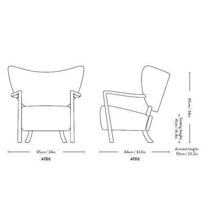 &Tradition - &tradition Wulff ATD2 Loungesessel - Sessel - Sarto Group