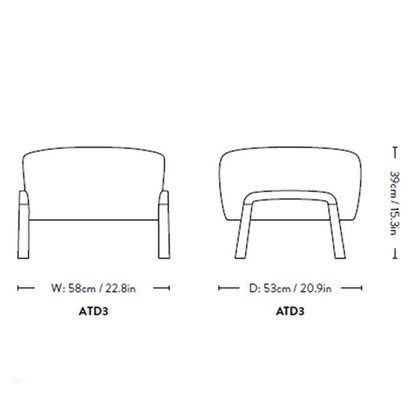 &Tradition - &tradition Wulff ATD3 Hocker - Hocker - Sarto Group