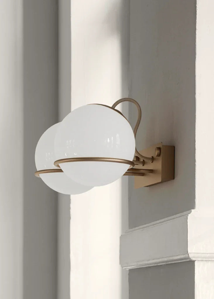 Astep - Astep Le Sfere Model 237/2 Wandleuchte | Champagner - sarto Tailored Interiors Group
