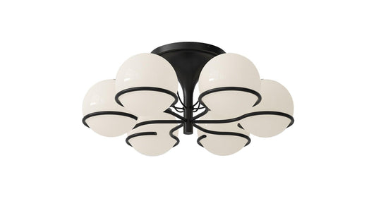 Astep - Astep Le Sfere Model 2042/6 Deckenleuchte | Schwarz - Deckenleuchten - Sarto Group