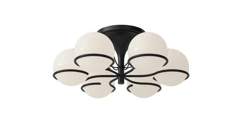 Astep - Astep Le Sfere Model 2042/6 Deckenleuchte | Schwarz - sarto Tailored Interiors Group