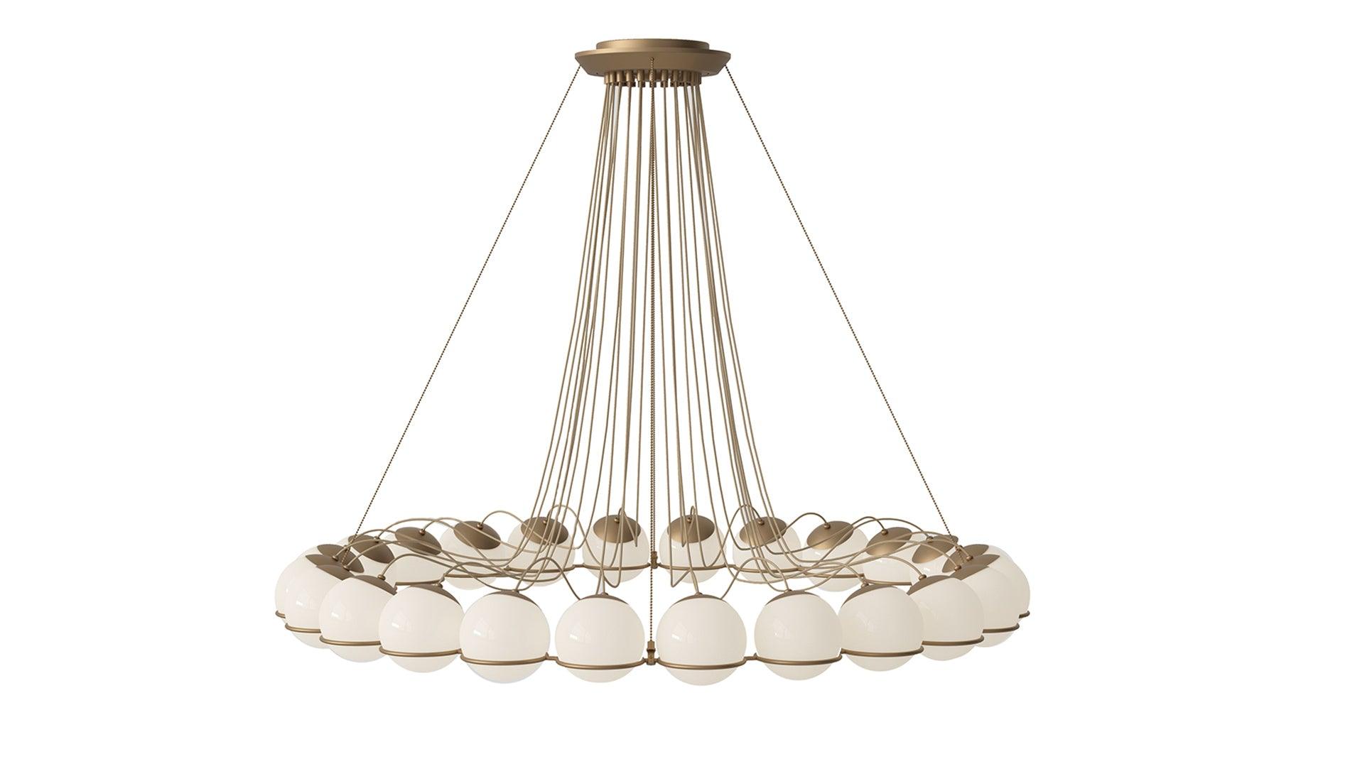 Astep - Astep Le Sfere Model 2109/24/14 Hängeleuchte | Champagner - Hängeleuchten - Sarto Group