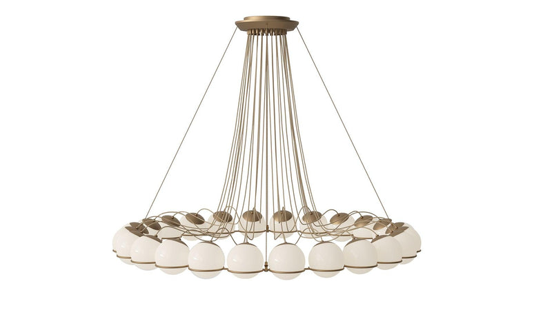 Astep - Astep Le Sfere Model 2109/24/14 Hängeleuchte | Champagner - sarto Tailored Interiors Group