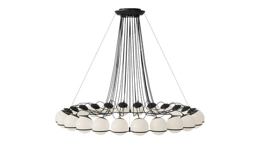 Astep - Astep Le Sfere Model 2109/24/14 Hängeleuchte | Schwarz - Hängeleuchten - Sarto Group