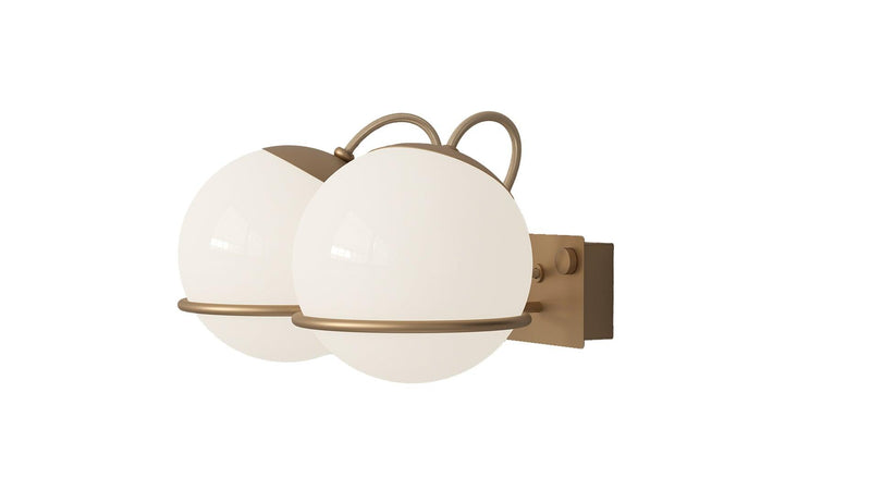 Astep - Astep Le Sfere Model 237/2 Wandleuchte | Champagner - sarto Tailored Interiors Group