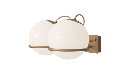 Astep - Astep Le Sfere Model 238/2 Wandleuchte | Champagner - Wandleuchten - Sarto Group
