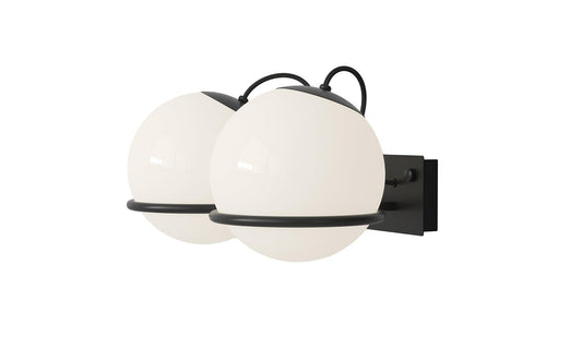Astep - Astep Le Sfere Model 238/2 Wandleuchte | Schwarz - Wandleuchten - Sarto Group