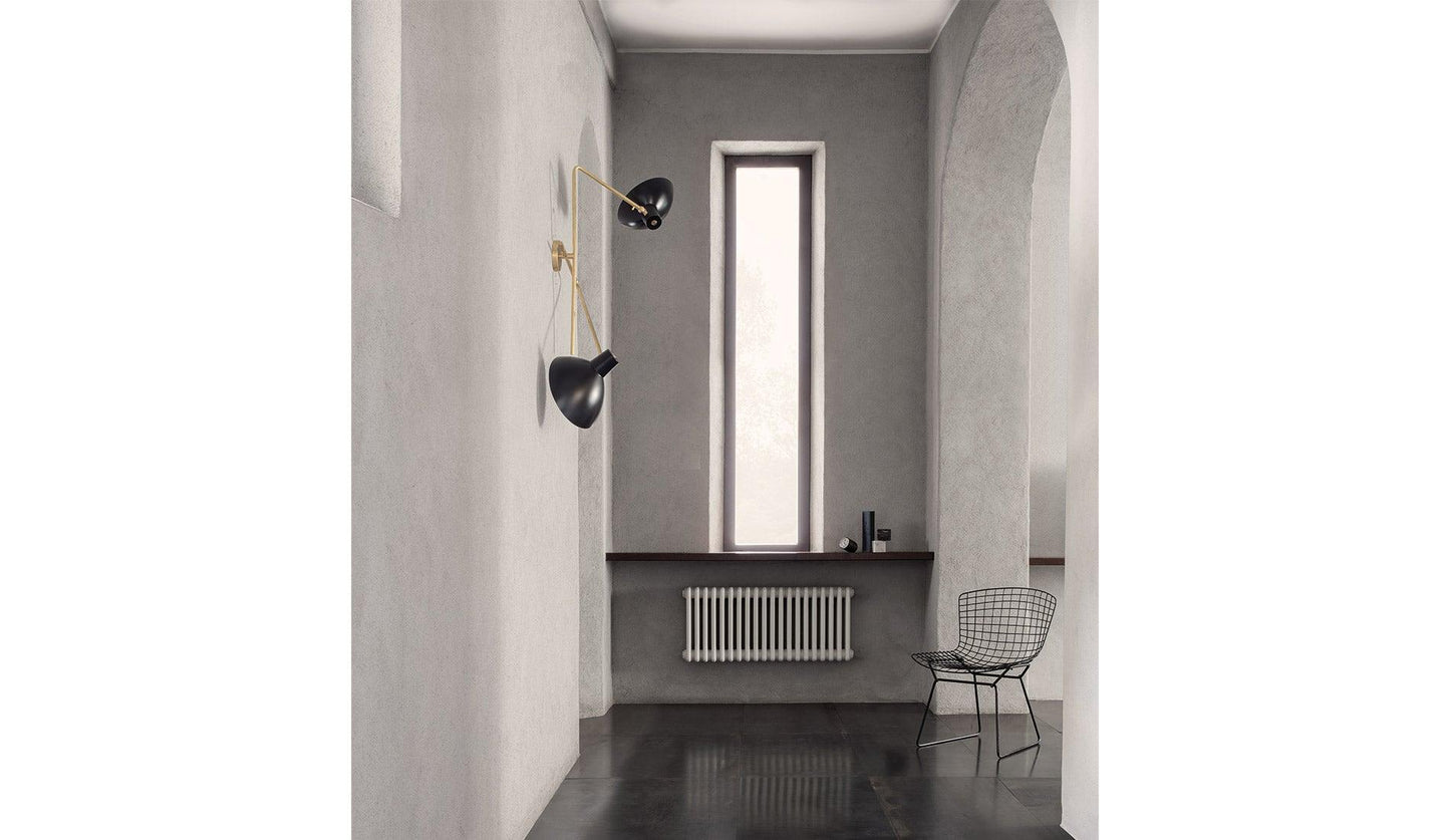 Astep - Astep VV Cinquanta Twin Wandleuchte | Halterung Messing - Wandleuchten - Sarto Group