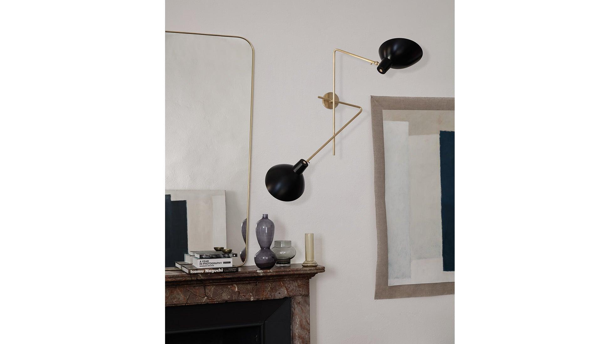 Astep - Astep VV Cinquanta Twin Wandleuchte | Halterung Messing - Wandleuchten - Sarto Group