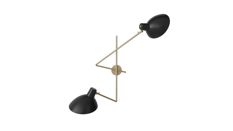 Astep - Astep VV Cinquanta Twin Wandleuchte | Halterung Messing - sarto Tailored Interiors Group