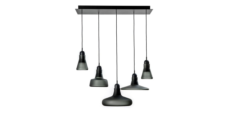 Brokis - Brokis Shadows XL PC1000 Hängeleuchten-Set | Rauchgrau matt - sarto Tailored Interiors Group