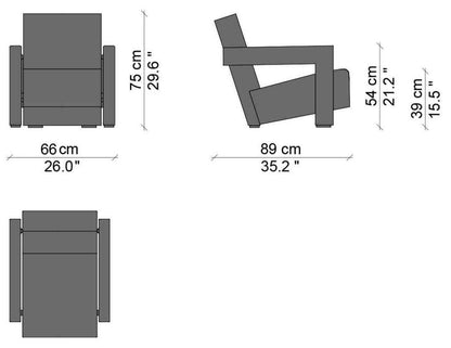 Cassina - 637 Utrecht XL Sessel - Sessel - Sarto Group