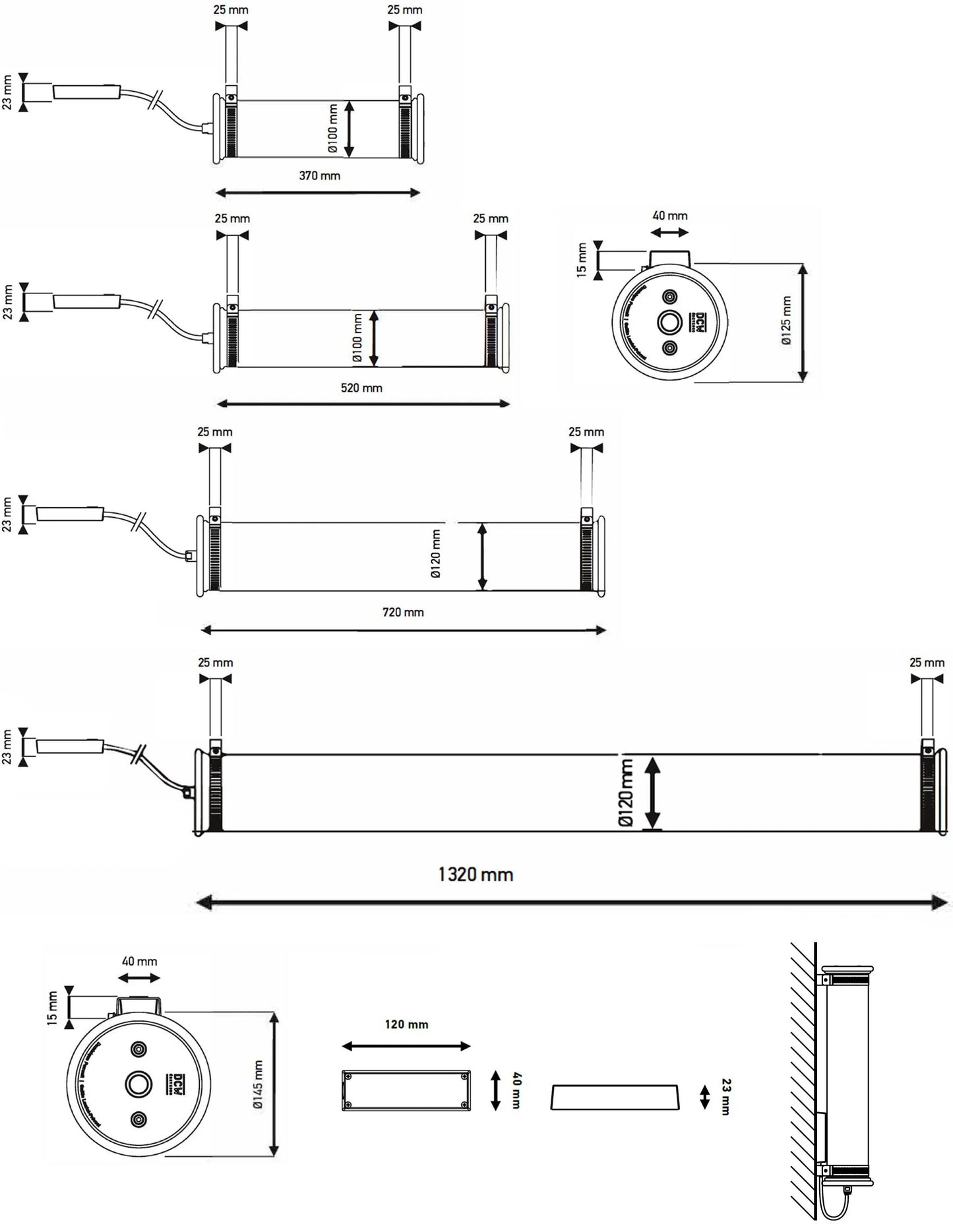 DCW éditions Paris - DCW In The Tube Wandleuchte Indoor - sarto Tailored Interiors Group