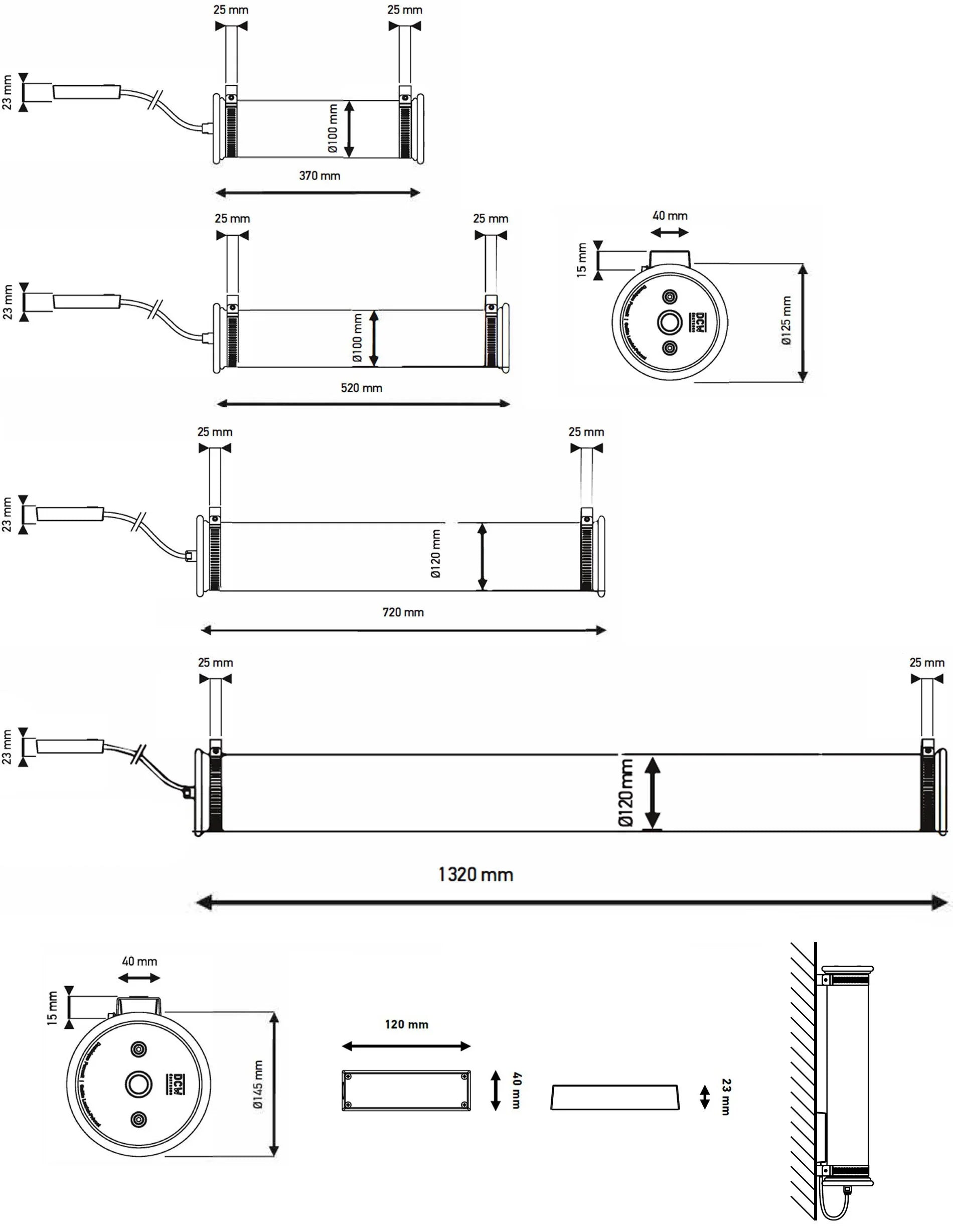 DCW éditions Paris - DCW In The Tube Wandleuchte Indoor - sarto Tailored Interiors Group