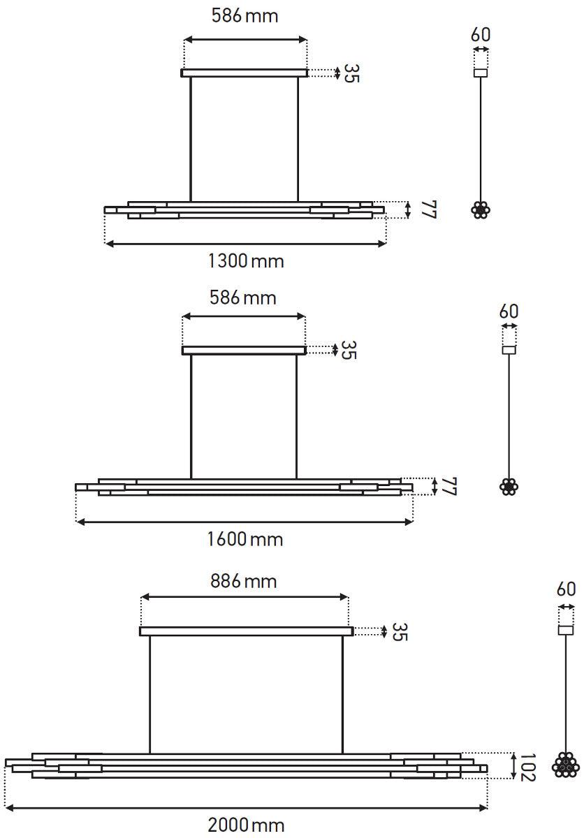 DCW éditions Paris - DCW Org Horizontal Hängeleuchte - Hängeleuchten - Sarto Group
