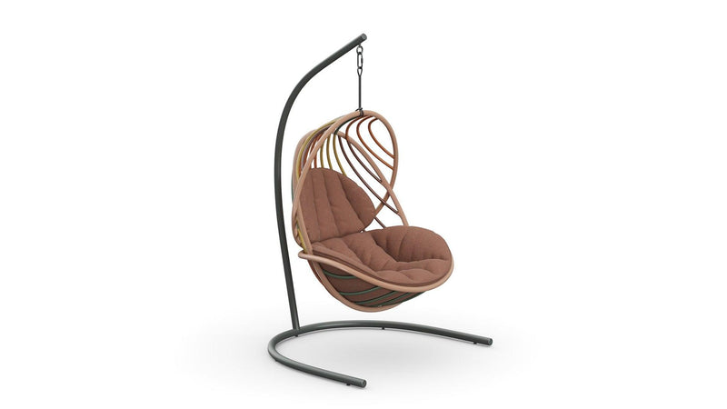 Dedon - Kida Hängesessel mit Standfuß und Sitzpolster - sarto Tailored Interiors Group