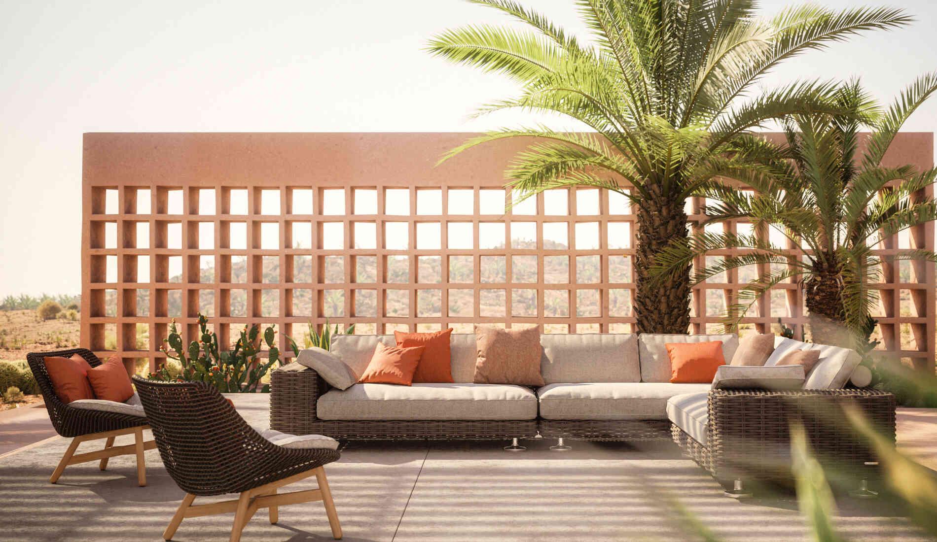 Dedon - Mbrace Lounge Sessel mit Polsterauflage - Gartensessel - Sarto Group