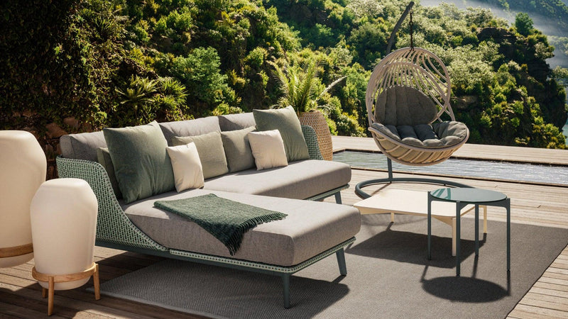 Dedon - Kida Hängesessel mit Standfuß und Sitzpolster - sarto Tailored Interiors Group