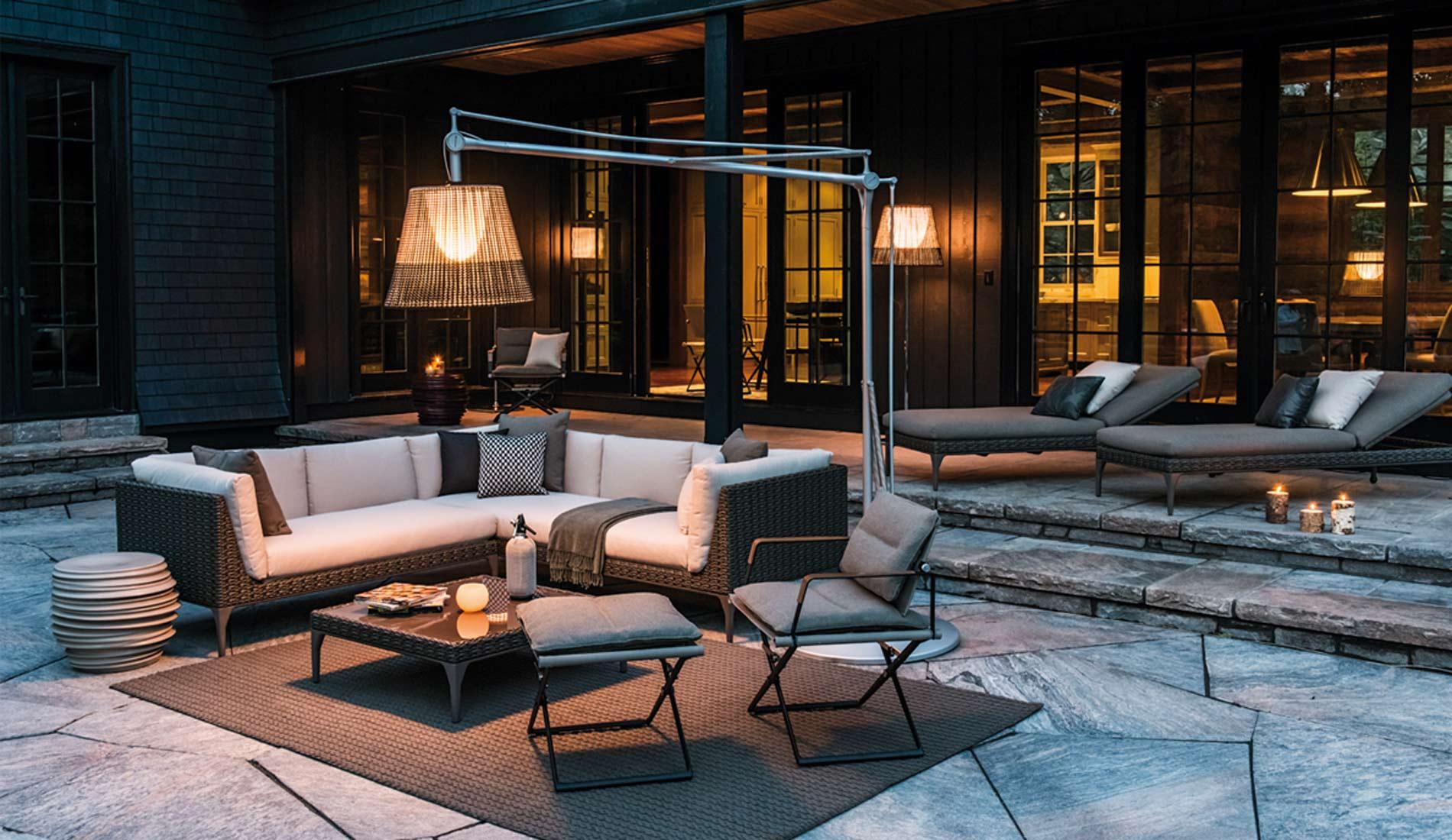 Dedon - Mu 4-Sitzer Sofa mit Polstern - Gartensofas - Sarto Group