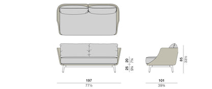Dedon - Mbarq 3er Sofa - Gartensofas - Sarto Group