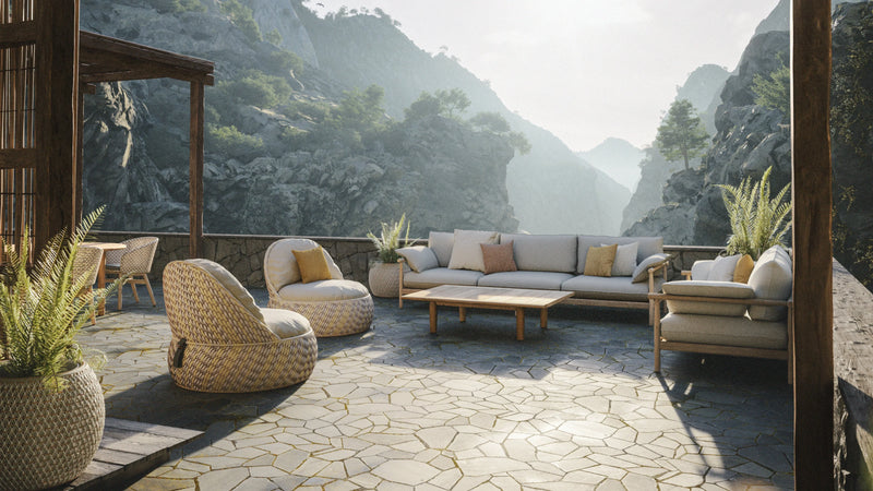 Dedon - Tibbo Outdoor Sofa - sarto Tailored Interiors Group