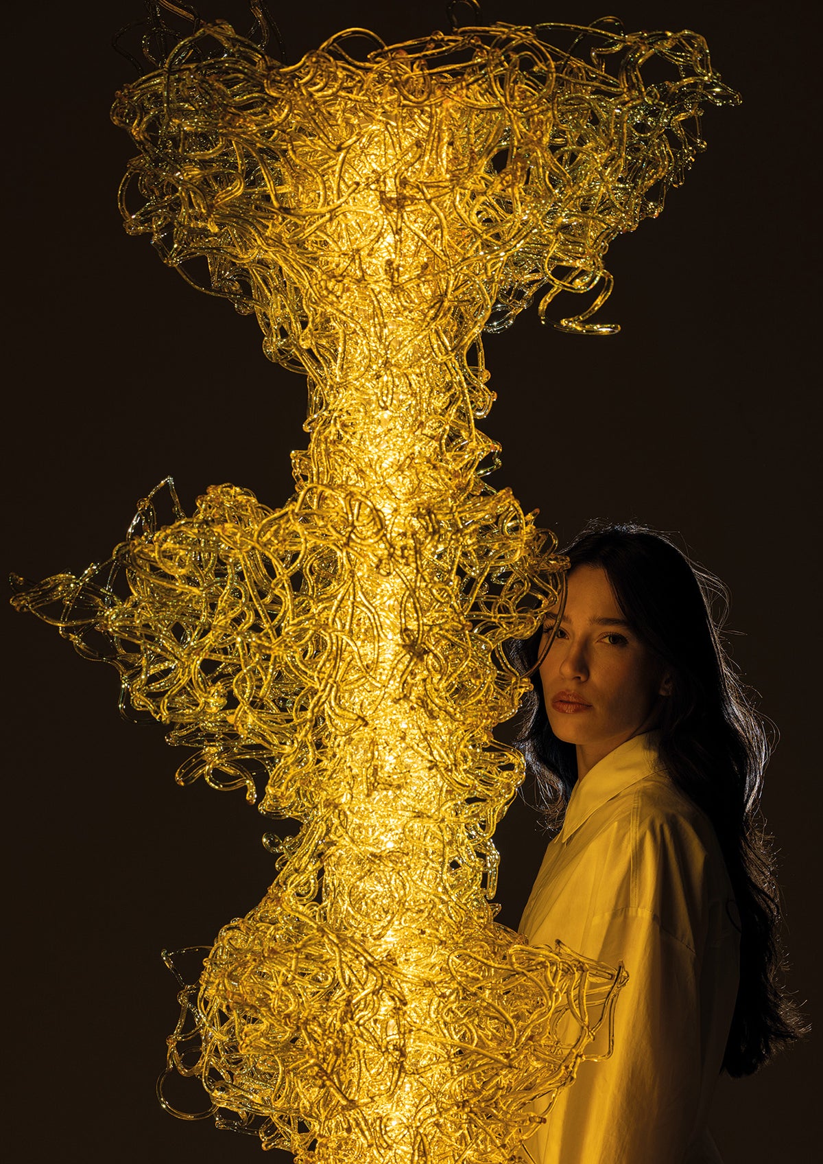 Edra Dilly Stehleuchte Gold