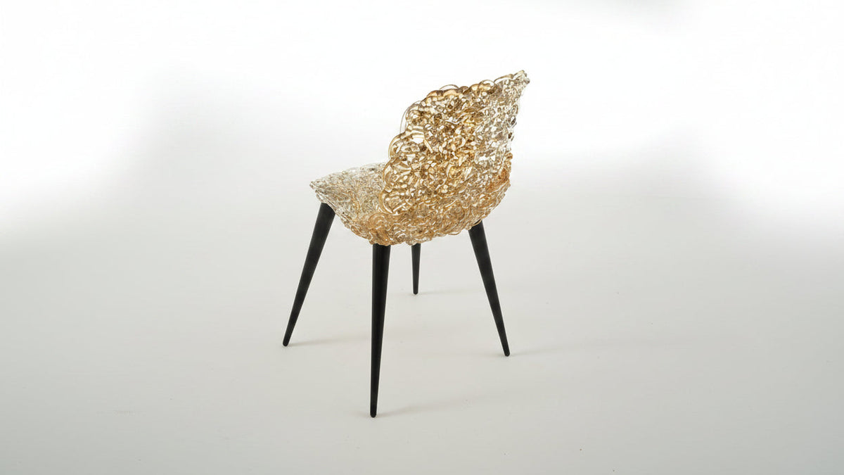Edra Gina Stuhl Gold