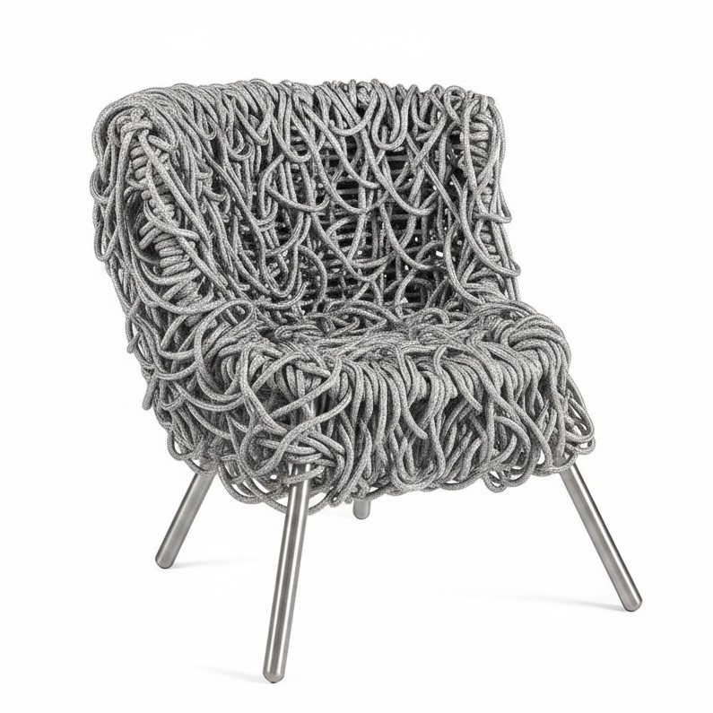 Edra Vermelha Armchar Silver