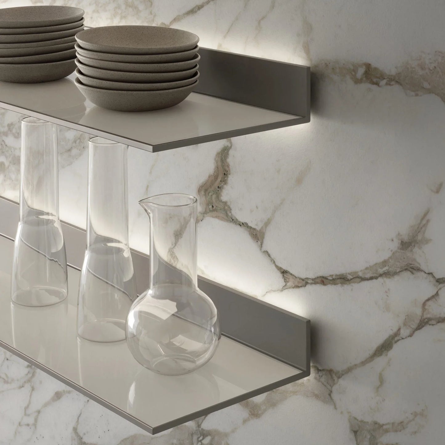 Rimadesio - EOS Wandregal mit LED Beleuchtung - sarto Tailored Interiors Group