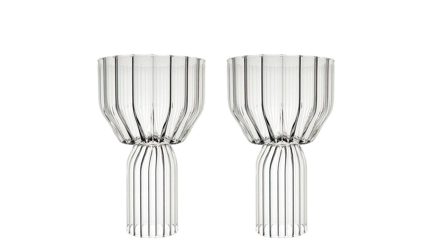 fferrone - Fferrone Margot Wasser Goblet Gläser | 2er Set - Trinkgläser - Sarto Group