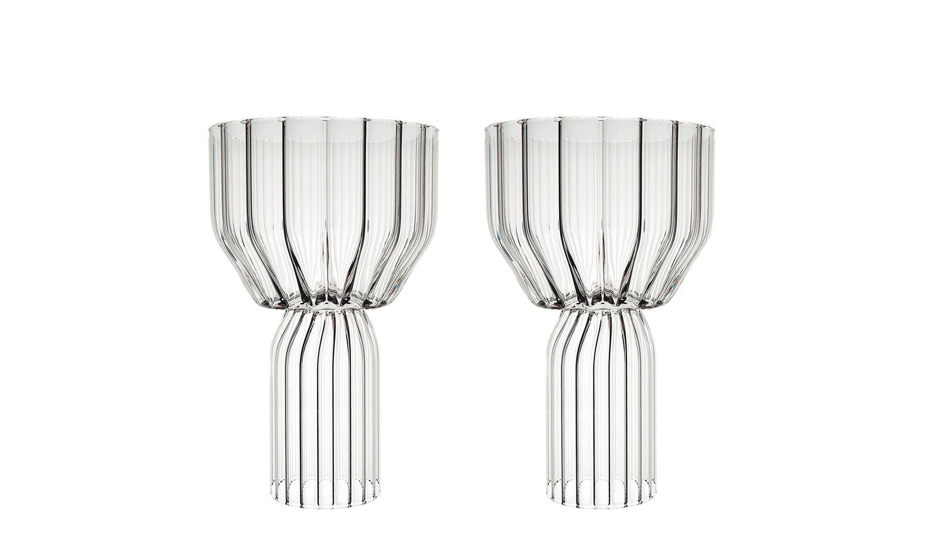 fferrone - Fferrone Margot Wasser Goblet Gläser | 2er Set - Trinkgläser - Sarto Group