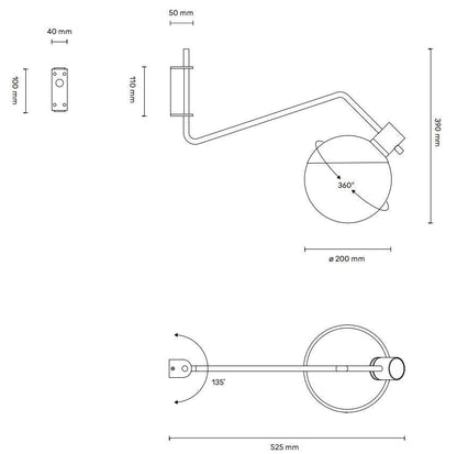 GRUPA - Grupa Baluna BA-W-M Wandleuchte - Wandleuchten - Sarto Group