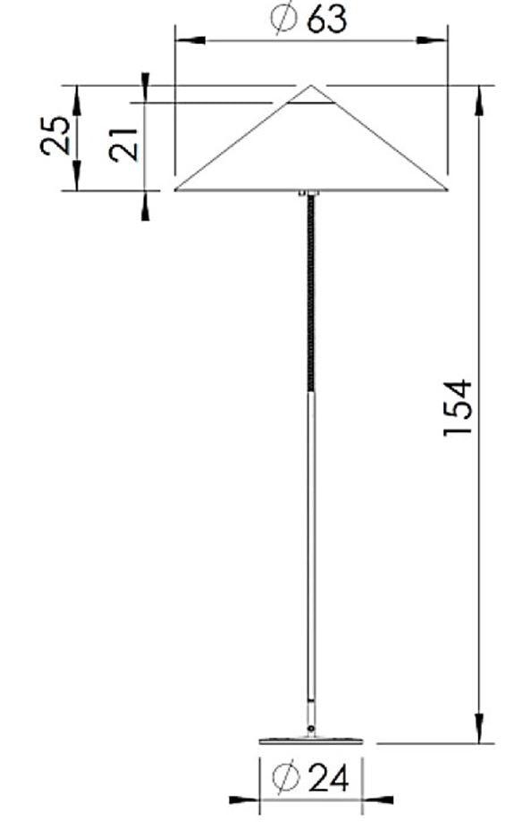 GUBI - GUBI 9602 Stehleuchte - Stehleuchten - Sarto Group