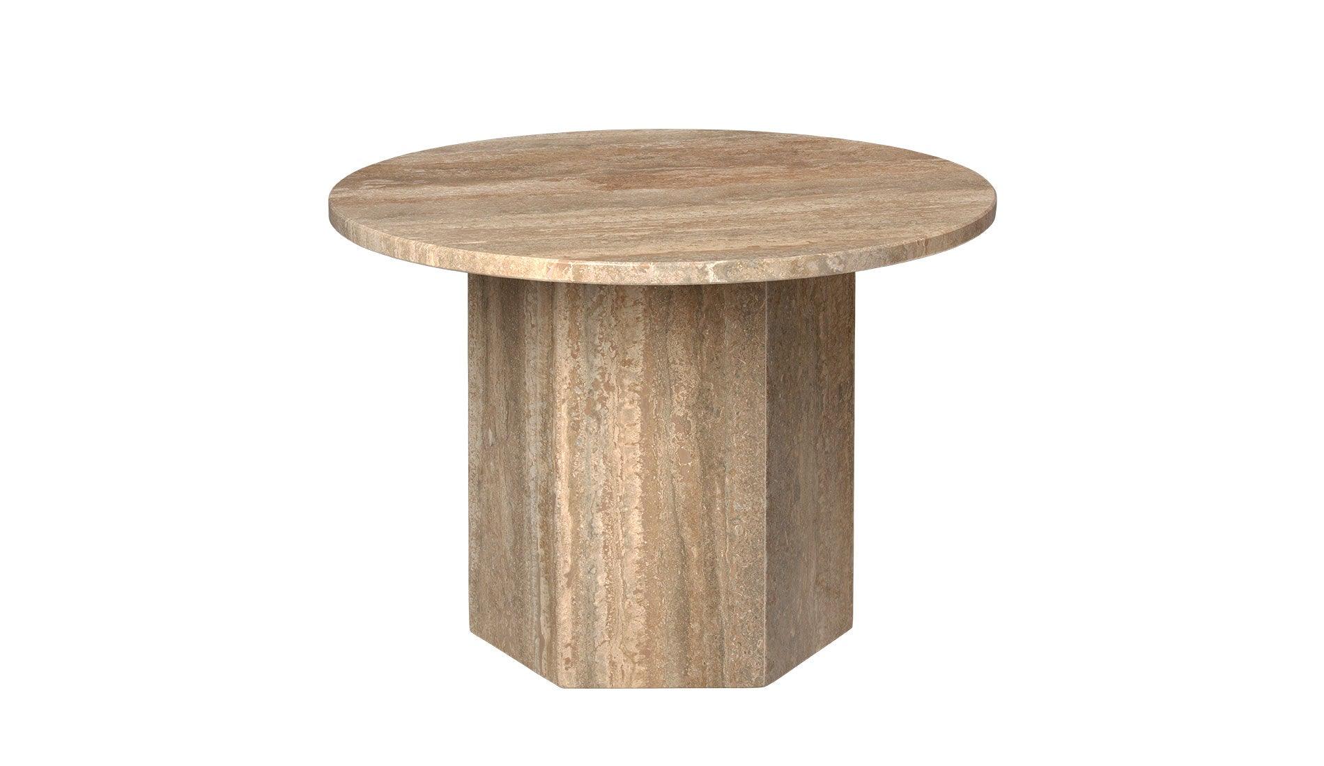 GUBI - GUBI Epic Couchtisch | Warm Taupe | Travertin - Couchtische - Sarto Group